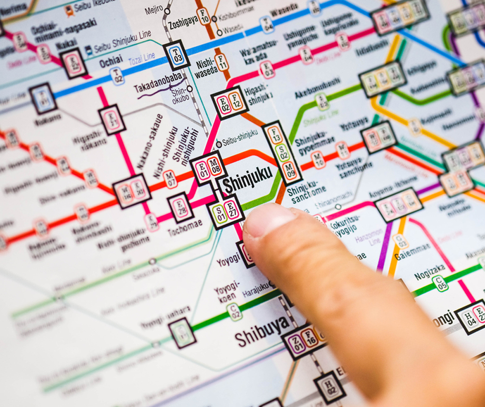 東京の地下鉄乗降客数ランキング
